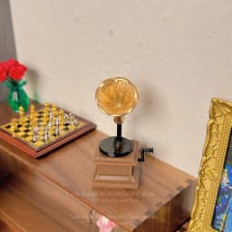 Ob11 Doll House Accessories Miniature Model Scene Retro Mini Gramophone Figurine Simulation Resin Toys Micro-scene Decoration