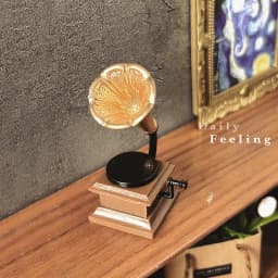 Ob11 Doll House Accessories Miniature Model Scene Retro Mini Gramophone Figurine Simulation Resin Toys Micro-scene Decoration