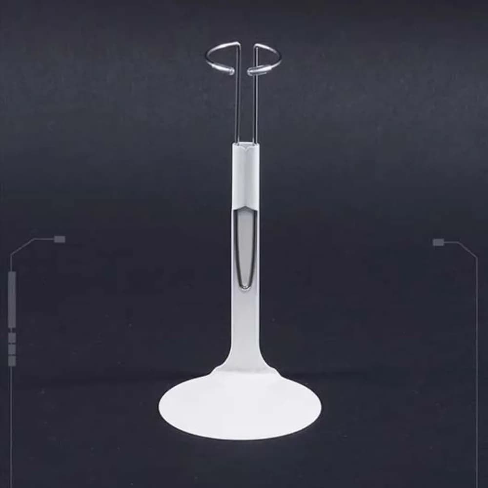 12 inch U-Shape Doll Display Stand Adjustable Metal Holder Doll Bracket Support 1/6 Scale Black White Figure Models Stand DIY