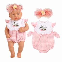 Doll Clothes for 16inch Reborn Baby Doll Sweater Outfits Set for 40cm Dolls Lovely Doll Clothes Accessories Girls Birthday Gifts