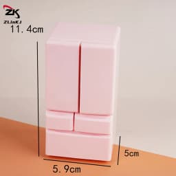 (ZYDD01) 1Pcs 1/12 Dollhouse Mini Refrigerator Model White/Pink/Blue Miniature Food Play Kitchen Scene Pocket Furniture Toy