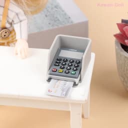 1Set Supermarket Store Card Machine Scanner Model Toy Doll House Scene Decoration