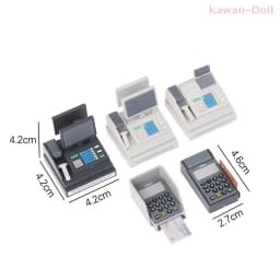 1Set Supermarket Store Card Machine Scanner Model Toy Doll House Scene Decoration