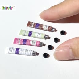 2pcs Dollhouse Miniature Hand Cream Makeup Scene Decor Doll House Accessories Mini Beauty Props