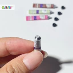 2pcs Dollhouse Miniature Hand Cream Makeup Scene Decor Doll House Accessories Mini Beauty Props