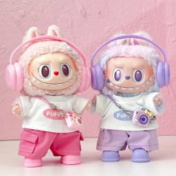 [No doll]For 17cm labubu Cute Decoration Little Cloths v1/v2/v3 baby clothes cool sweater doll can be worn for labubu accessorie