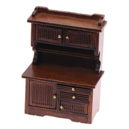 1Pc Vintage Miniature Furniture 1:12 Dollhouse Wood Table Multifunction Cabinet Bookcase Model Toy Cupboard Dolls Accessories