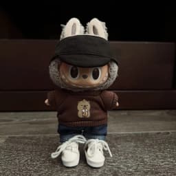 Labubu Doll Clothing - 15/17cm Streetwear Sweatshirt Set Hoodie & Matching Hat For Labubu I/II Generation Idol Dolls