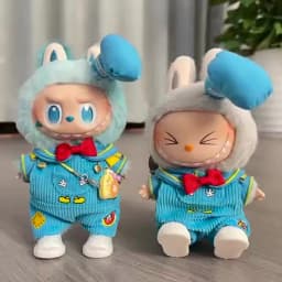 Labubu Doll Clothing - 15/17cm Streetwear Sweatshirt Set Hoodie & Matching Hat For Labubu I/II Generation Idol Dolls