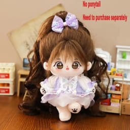 New 20cm No Attribute Figure Toys Cotton Puppy Pattern Cute Face Figure Idol Star Dolls Stuffed Nude Cotton Body Doll Girls Gift