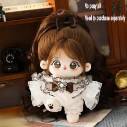 New 20cm No Attribute Figure Toys Cotton Puppy Pattern Cute Face Figure Idol Star Dolls Stuffed Nude Cotton Body Doll Girls Gift