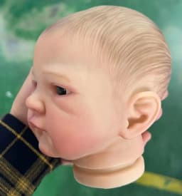 NPK 19inch August Awake Reborn Baby Doll Parts with 3D Painted Visible Veins And Cloth Body Included Collectible Toy for Adults