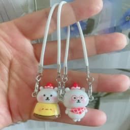 Clothes Accessories For Labubu 15 Cm 17 Cm Dolls 1st To 3rd Generation Cute Dumb Little Bear Donut Cat Necklaced Bag Pendant
