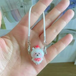 Clothes Accessories For Labubu 15 Cm 17 Cm Dolls 1st To 3rd Generation Cute Dumb Little Bear Donut Cat Necklaced Bag Pendant