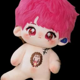 Kawaii Actor Pink Anime Role JC-T No Attributes Cosplay 20cm Cotton Doll Body Cartoon Change Suit Plushies Toy Figures Fans Gift