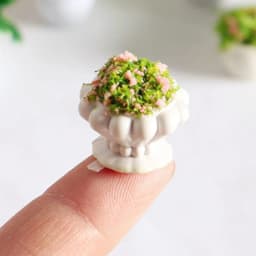 1/2Pcs Dollhouse Furniture 1:12 Accessories Mini Green Plant Bonsai Flower Pots