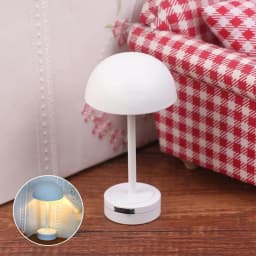 1:12 Scale Dollhouse Mini Table Lamp Modern Furniture Model Miniature Bedside Reading Lamp Toys Doll House Room Light Decor