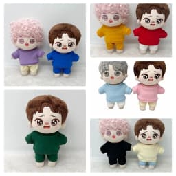 Cute Doll Clothes for 20cm Idol Doll Outfit Accessories Sweater T-shirt Shorts 2PC for Super Star Dolls Toys Collection Gift