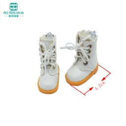 Fits 30cm 1/6 BJD YOSD MYOU Doll Fashion White High Boots, Lace Shoes Toys Gift