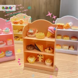1:12 Dollhouse Miniature Supermarket Shelf Display Stand Storage Rack Scene Decor Toy Doll House Accessories