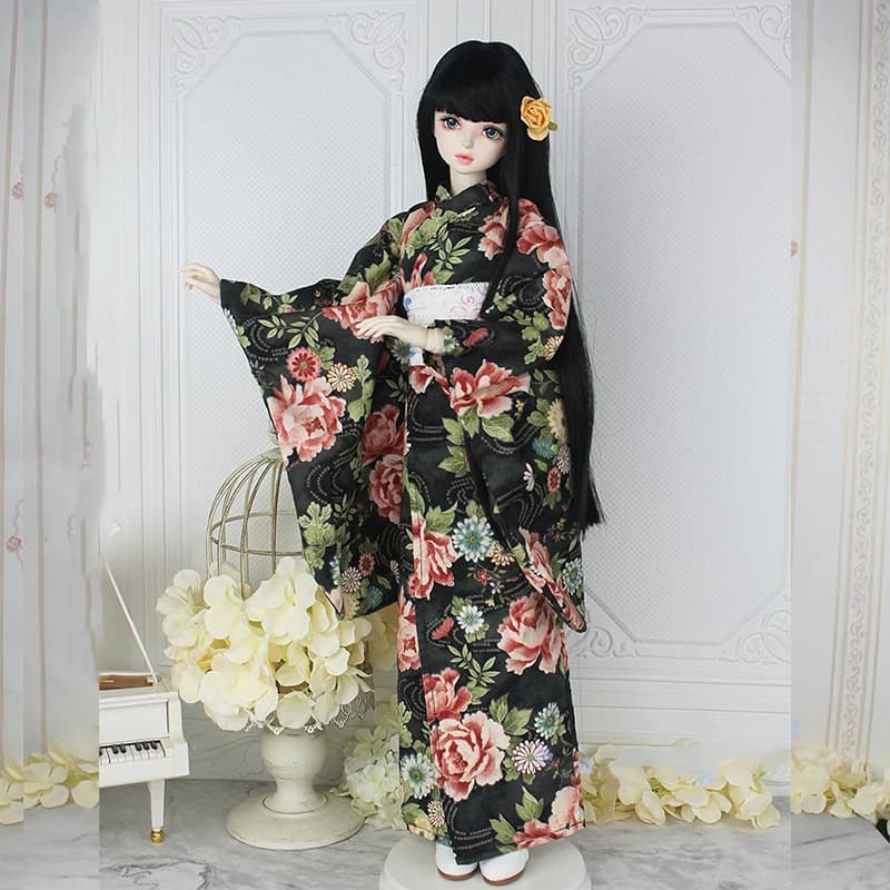 OB24 Blyth OB27 1/6 1/4 1/3 scale BJD Ancient Costume Japanese Kimono Yukata for BJD/SD YOSD MSD SD13 clothes accessories C0368