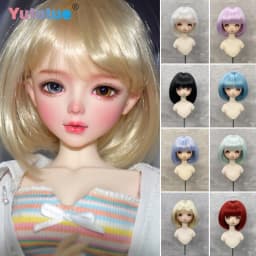 Yutotue Doll's Short Hair for 1/3 1/4 1/6 BJD Doll Fashion Doll DIY Change Dolls Wigs