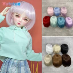 Yutotue Doll's Short Hair for 1/3 1/4 1/6 BJD Doll Fashion Doll DIY Change Dolls Wigs