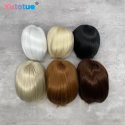 Yutotue Doll's Short Hair for 1/3 1/4 1/6 BJD Doll Fashion Doll DIY Change Dolls Wigs