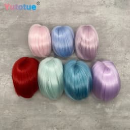 Yutotue Doll's Short Hair for 1/3 1/4 1/6 BJD Doll Fashion Doll DIY Change Dolls Wigs