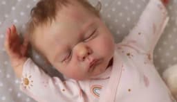 19inch Willa Reborn Kit Sleeping Baby Doll Blank Parts Fresh Color Soft Touch Unfinished Unpainted DIY Kit
