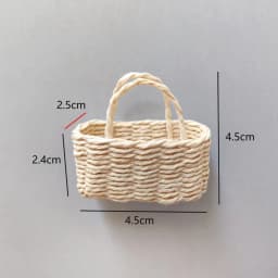 Mini Miniature Dollhouse Basket Handmade Fashion Hand Woven Basket DIY Children's Day Decoration For BJD Dolls/for Ob11 Dolls