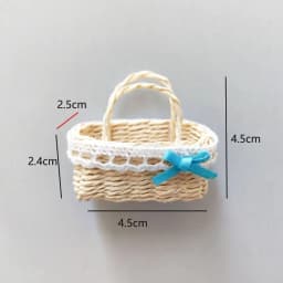 Mini Miniature Dollhouse Basket Handmade Fashion Hand Woven Basket DIY Children's Day Decoration For BJD Dolls/for Ob11 Dolls