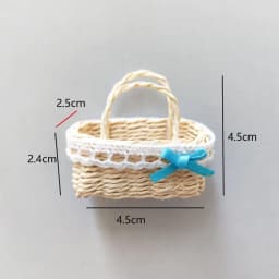 Mini Miniature Dollhouse Basket Handmade Fashion Hand Woven Basket DIY Children's Day Decoration For BJD Dolls/for Ob11 Dolls