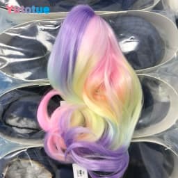 Yutotue Dolls Wavy Hair Wig Colorful Wigs for 1/3 1/4 1/6 BJD Doll Fashion Doll DIY Change Toy Parts