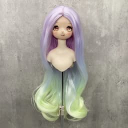Yutotue Dolls Wavy Hair Wig Colorful Wigs for 1/3 1/4 1/6 BJD Doll Fashion Doll DIY Change Toy Parts