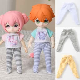 Fashion Doll Clothes Cute Mini Leggings Trousers 8 Colors DIY Doll Socks for 1/11 OB11 Dolls/1/12 Bjd/GSC Doll