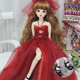 60cm Handmade Toy Dress Clothes Set for 1/3 23inch BJD Doll Accessory Collection