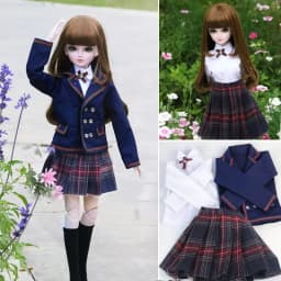 60cm Handmade Toy Dress Clothes Set for 1/3 23inch BJD Doll Accessory Collection