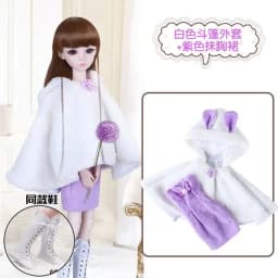 60cm Handmade Toy Dress Clothes Set for 1/3 23inch BJD Doll Accessory Collection