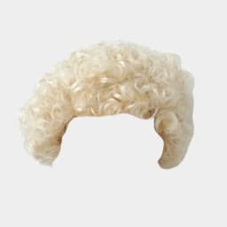 JD713 1/12 Tiny Short Curly Doll Wigs For Size 3-4 Inch 9-10cm Wholesale Afro Tight Lati White BJD Synthetic Mohair Hair