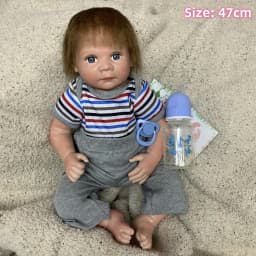 AWW! 18-20inch Reborn Toddler Doll 20inch Newborn Baby Doll Lifelike Bebe Realistic Doll Toy Boneca Brinquedo
