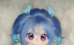 20cm Anime Game Xi Shi Honor of Kings Blue Hair Girl Soft Plush Body Dress Up Cotton Doll Stuffed Toys Cosplay Dolls Pillow Gift
