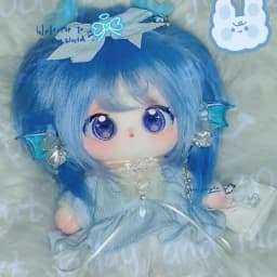 20cm Anime Game Xi Shi Honor of Kings Blue Hair Girl Soft Plush Body Dress Up Cotton Doll Stuffed Toys Cosplay Dolls Pillow Gift