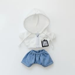 Labubu Doll Clothing Academy Cool Shadow Uniform Set 17cm Plush Doll Clothing Accessories Labubu I II Idol Doll Sitting Party