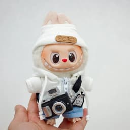 Labubu Doll Clothing Academy Cool Shadow Uniform Set 17cm Plush Doll Clothing Accessories Labubu I II Idol Doll Sitting Party