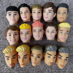 1/6 Boys Doll Heads Prince Ken Heads Solid Boy Head For 30cm Body Kids Boys Girls DIY Toys Birthday Gifts