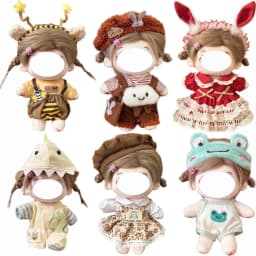 Cute Cosplay Clothes for 20cm Cotton Doll Princess Maid Dress Up Figures Lolita Clothing Set Kids Dolls Skirt Birthday Toys Gift