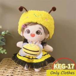 Cute Cosplay Clothes for 20cm Cotton Doll Princess Maid Dress Up Figures Lolita Clothing Set Kids Dolls Skirt Birthday Toys Gift
