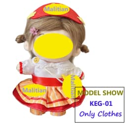 Cute Cosplay Clothes for 20cm Cotton Doll Princess Maid Dress Up Figures Lolita Clothing Set Kids Dolls Skirt Birthday Toys Gift