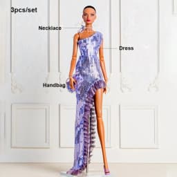 Dream Series Supermodel Doll Clothes Suit Fashion European Doll Luxurious Outfit DIY with Shoes for 30~32cm Supermodel Doll
